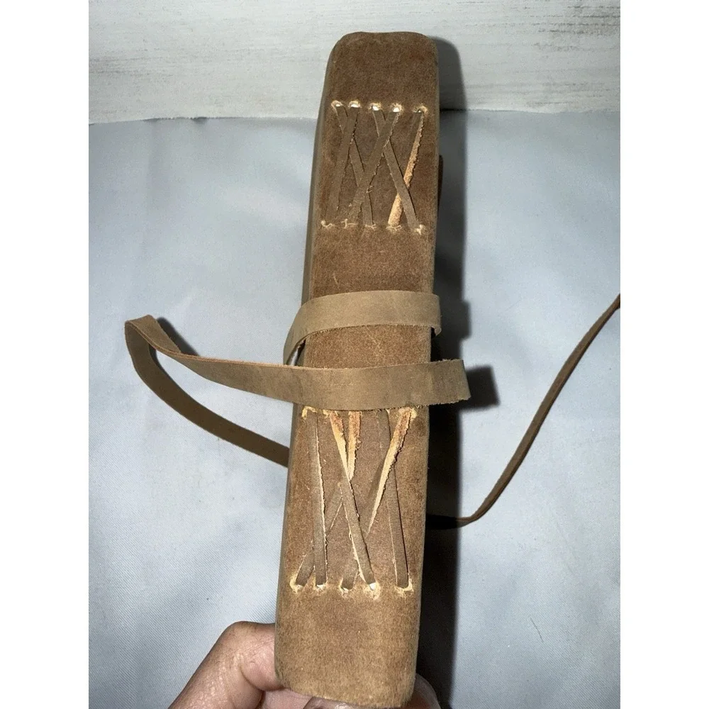 Leather Bound Journal Handmade note book with long tie wrap‎ leather book craft